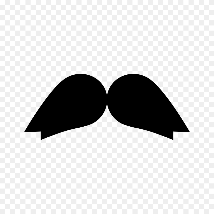 1600x1600 Mustache Clip Art Images Black - Handlebar Mustache Clipart