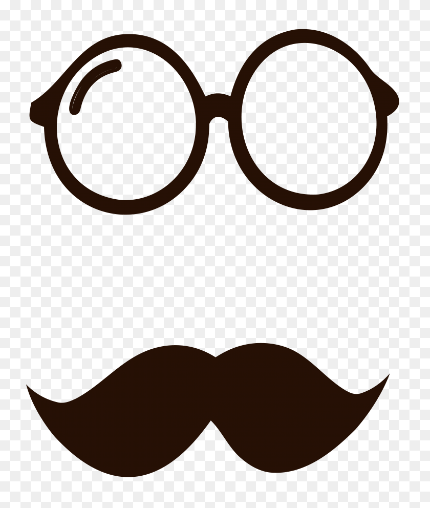 5286x6320 Mustache Png Group With Items - Meme Glasses PNG