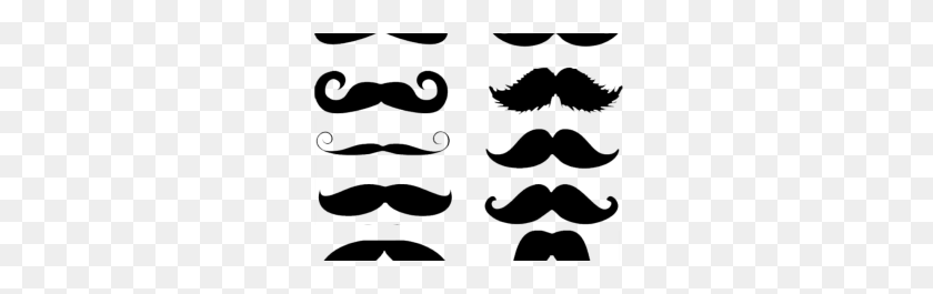 390x205 Mustaches Clip Art No Background - Mermaid Outline Clipart