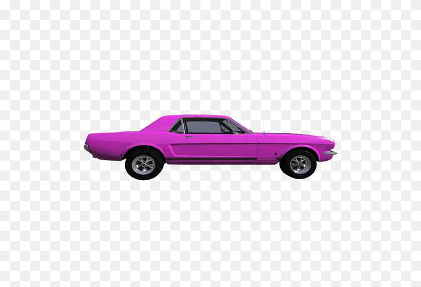 512x512 Mustang Cobra Pink Black Stripe - Mustang PNG