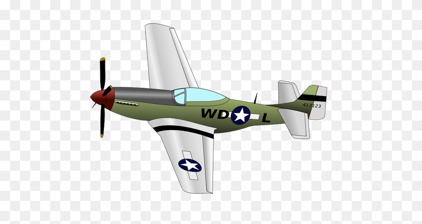 500x386 Mustang Fighter Plane Vector Image - Jet Plane PNG