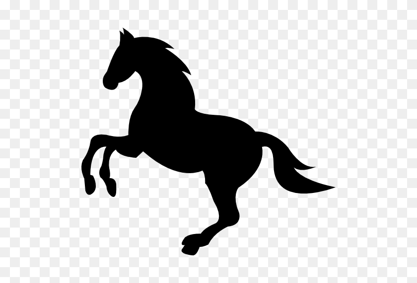 512x512 Mustang Horse Clip Art Black And White - Mustang Horse Clipart