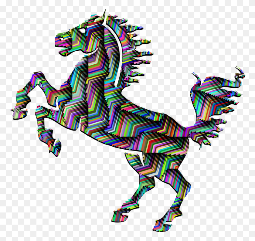 797x750 Mustang Stallion Friesian Horse Arabian Horse Black Free - Wild Horse Clip Art