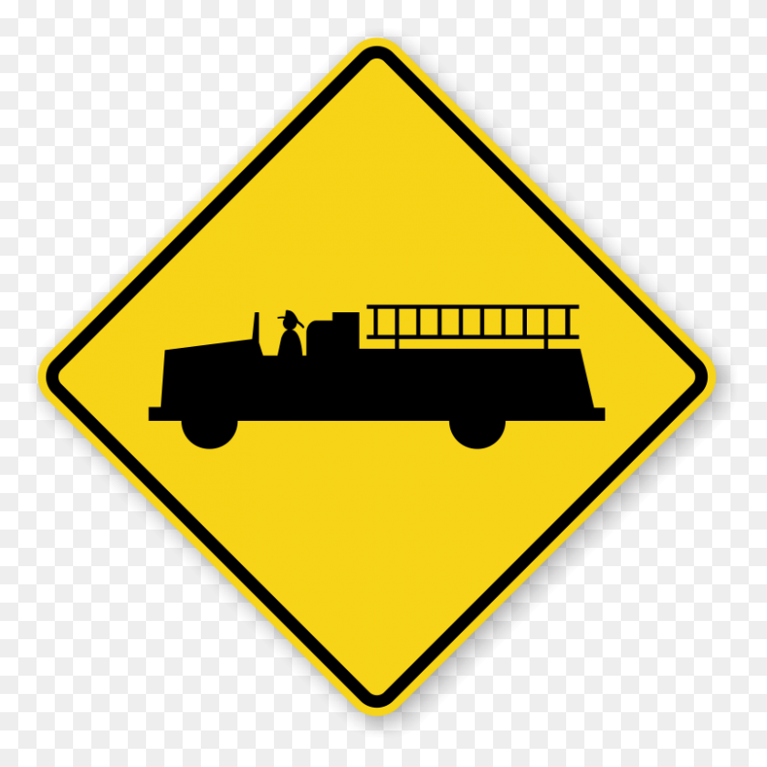 800x800 Mutcd Truck Traffic Signs - Yield Sign Clipart