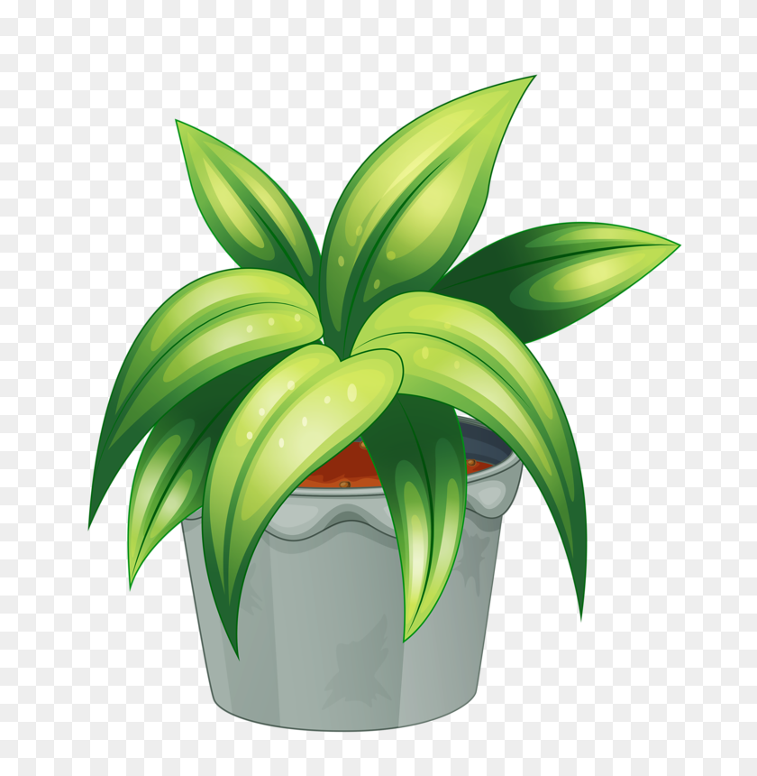 747x800 My Cute Garden Flowers - Potted Plant Clipart