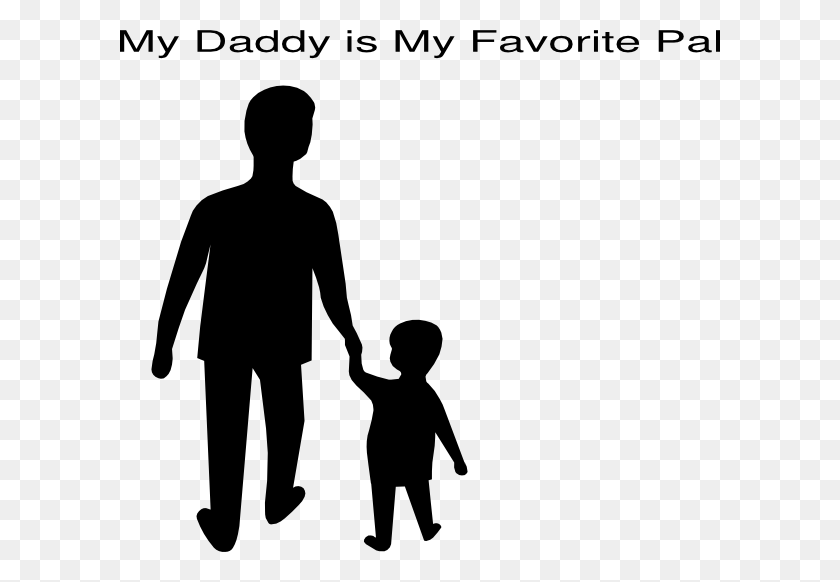 600x522 My Daddy Is My Favorite Pal Clip Art - Dad And Son Clipart