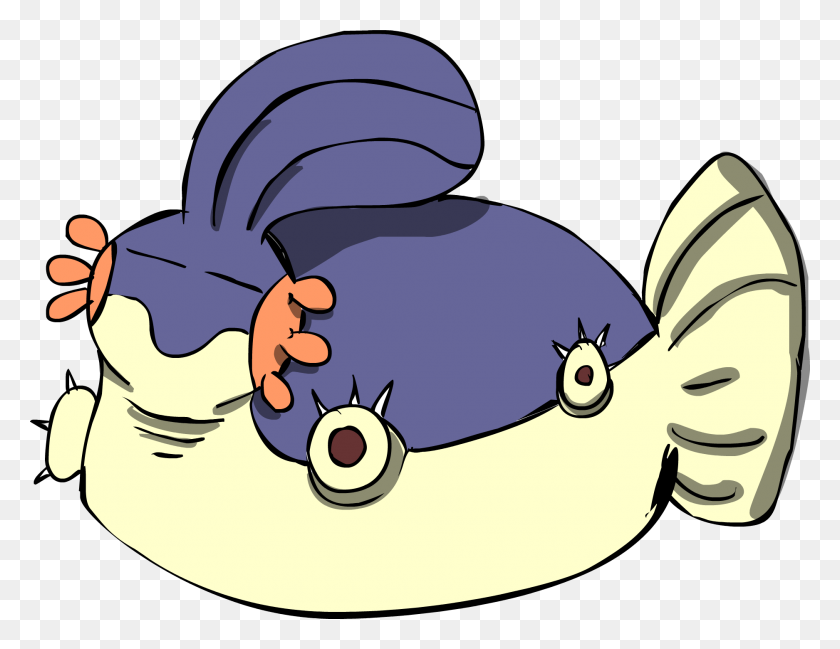 1875x1417 My Friends Asked Me To Do A Quick Sketch Of Mudkip Snorlax Fusion - Snorlax PNG