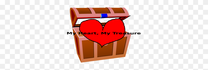 297x225 My Heart My Treasure Clip Art - Treasure Chest Clipart Free