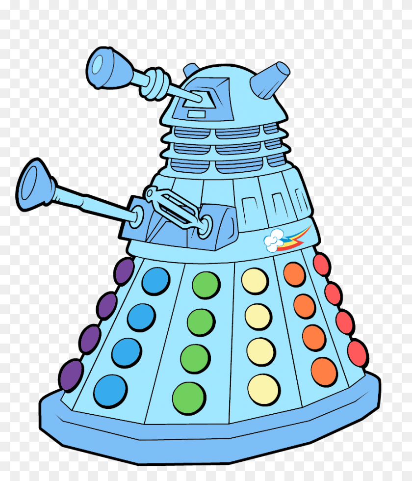 860x1015 My Little Dalek Extermination Is Magic - Dalek PNG