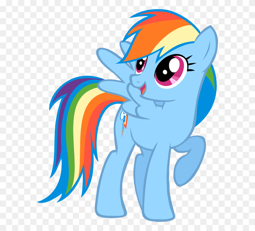 596x700 My Little Pony Clipart Rainbow Dash - Rainbow Dash Clipart