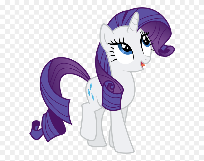 600x604 My Little Pony Rarity Png Clipart - Rarity PNG