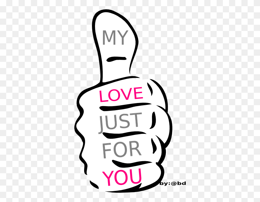 360x593 My Love Just For You Clip Art - You Are Here Clipart