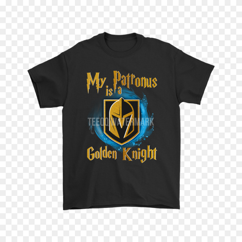 1024x1024 My Patronus Is A Vegas Golden Knight Shirts Teeqq Store - Vegas Golden Knights Logo PNG