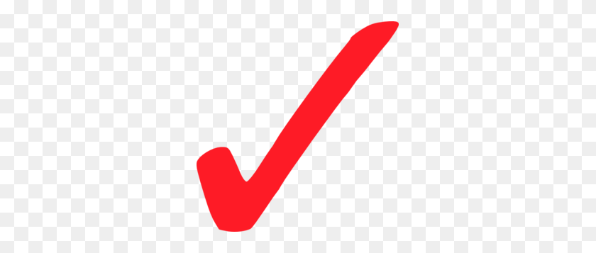 285x297 My Red Check Mark - V PNG