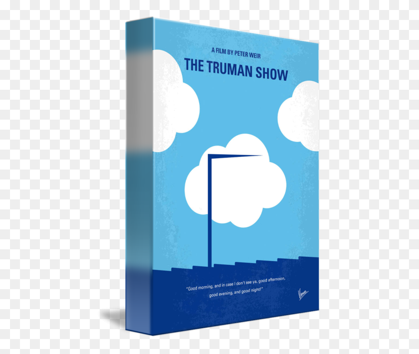 450x650 My Truman Show Minimal Movie Poster - Movie Poster PNG