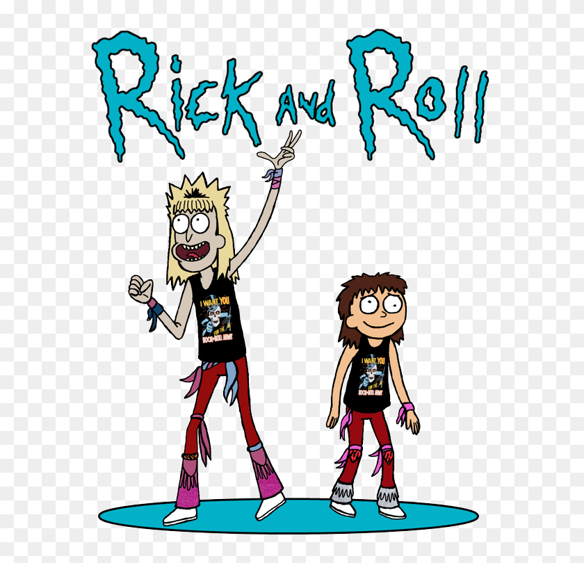 600x750 My Wrestlingcartoon Mash Up Rick And Roll Express! Squaredcircle - Rock And Roll Clip Art