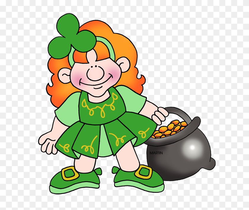 624x648 Mythical Beings And Creatures Clip Art - Girl Leprechaun Clipart