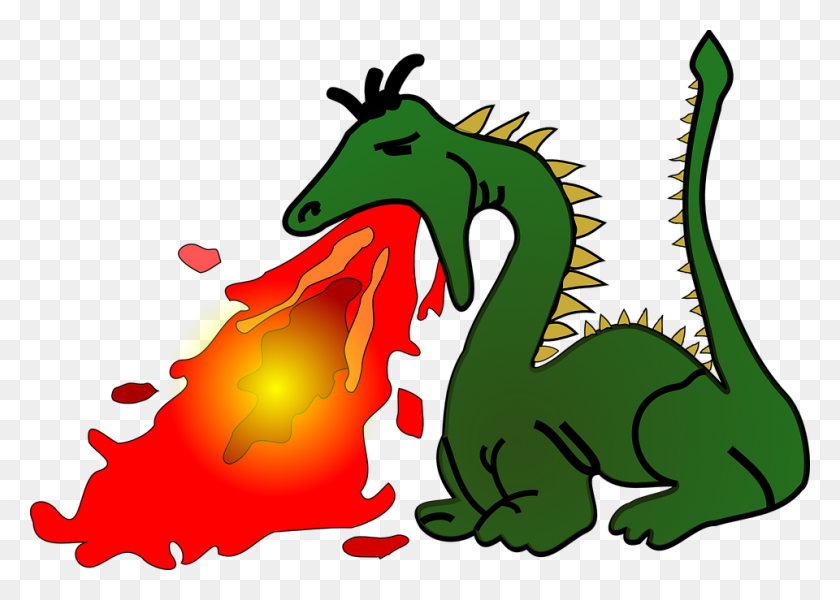 960x665 Mythical Clipart Fire Breathing Dragon - Dragon Face Clipart