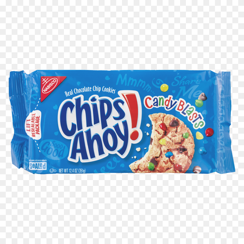 1800x1800 Nabisco Chips Ahoy! Galletas De Chispas De Chocolate Candy Blasts, Oz - Mandms Png