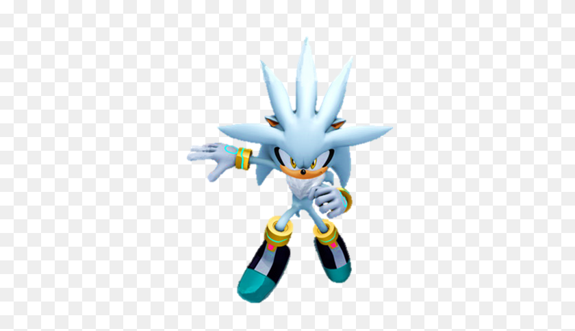350x423 Nadpis - Silver The Hedgehog Png