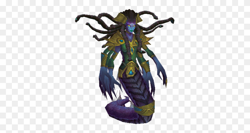 335x389 Naga Of The Empire Of Nazjatar In Wow Legion - World Of Warcraft PNG