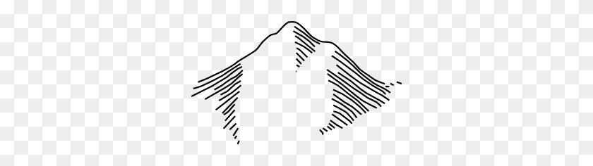 300x176 Nailbmb Map Symbols Mountain Png, Clip Art For Web - Nail Clipart Black And White