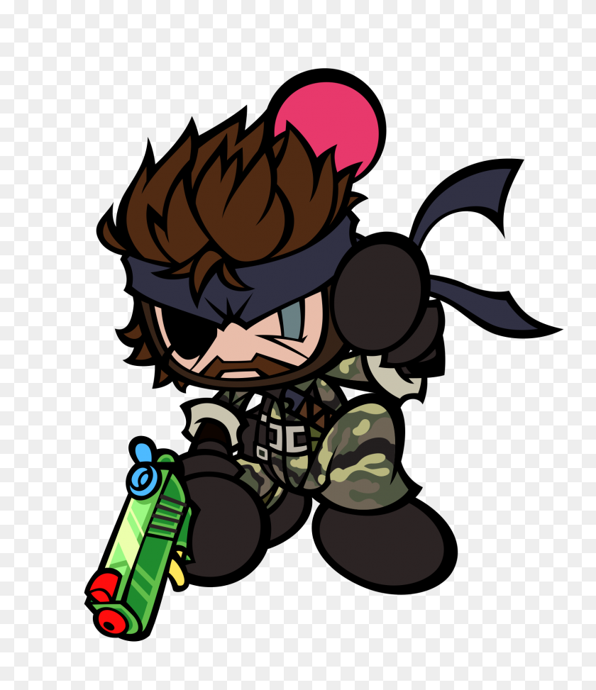 1600x1873 Naked Snake, Solid Snake And Raiden Added To Super Bomberman R - Metal Gear Solid PNG