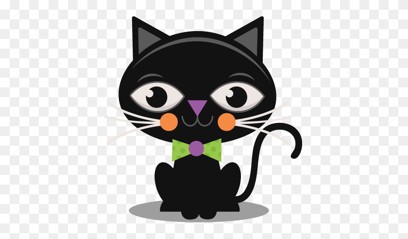 432x432 Nalloween Black Cats, Filing - Black Cat Halloween Clipart