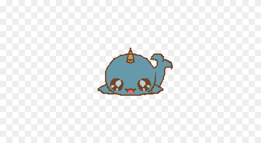 400x400 Narwhal Clipart Blue - Cute Narwhal Clipart