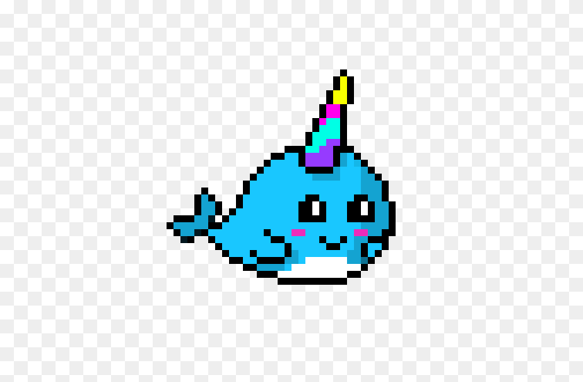 480x490 Narwhal Pixel Art Maker - Narwhal PNG