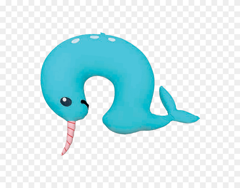 600x600 Narwhal Travel Cushion - Narwhal PNG