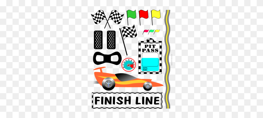 260x320 Nascar Racing Finish Line Clipart - Pass Clipart