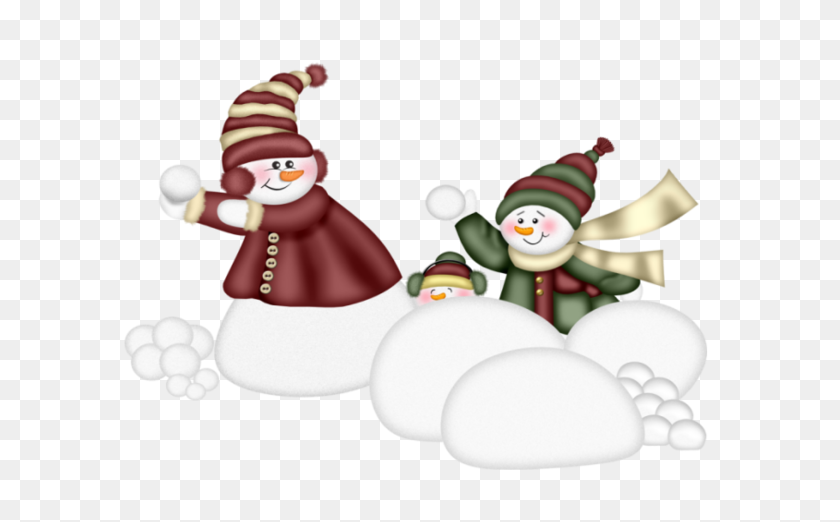 600x462 Natal Ii Christmas Clipart, Winter - Cute Snowman Clipart