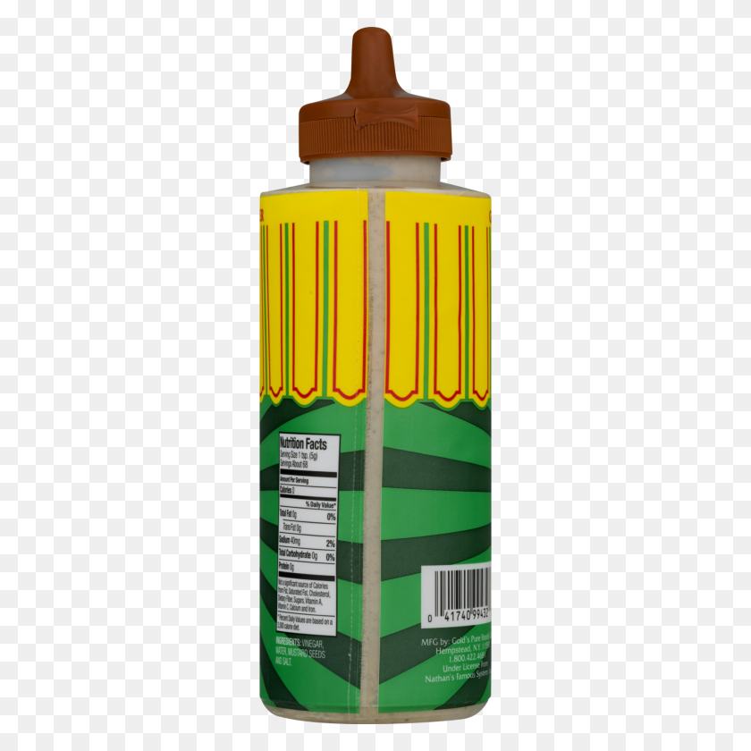 1800x1800 Nathan's Spicy Brown Mustard, Oz - Mustard PNG