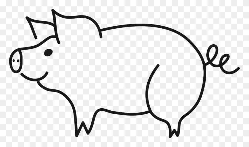 1333x750 National Pig Day Drawing Piggy Bunny Coloring Book - Cute Pig Clipart