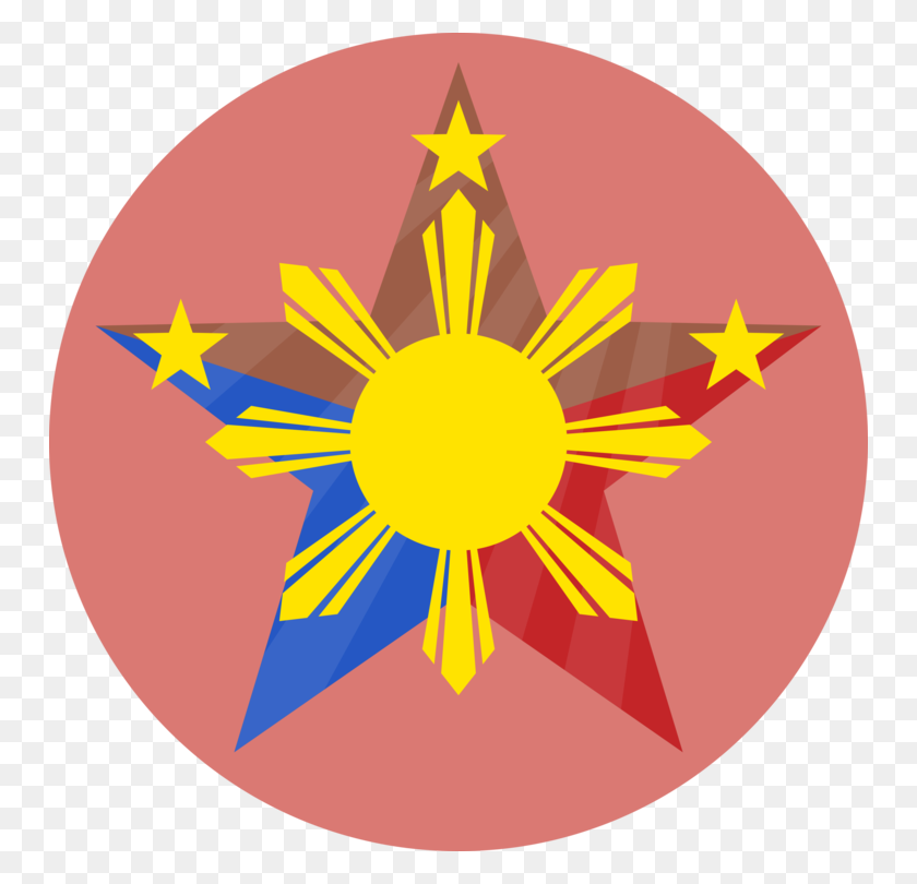 Philippine Flag Sun Symbol Black Silhouette Vector Graphics ...