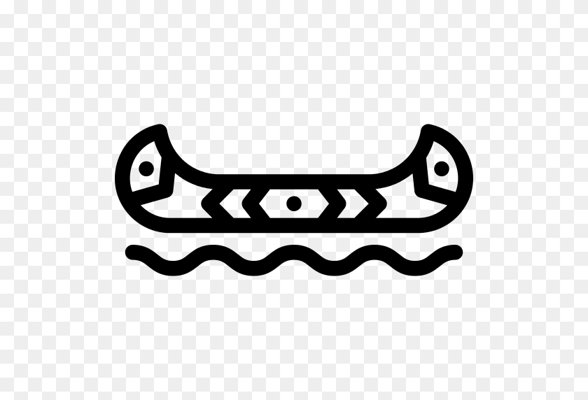 512x512 Native American Canoe Png Icon - Native American PNG