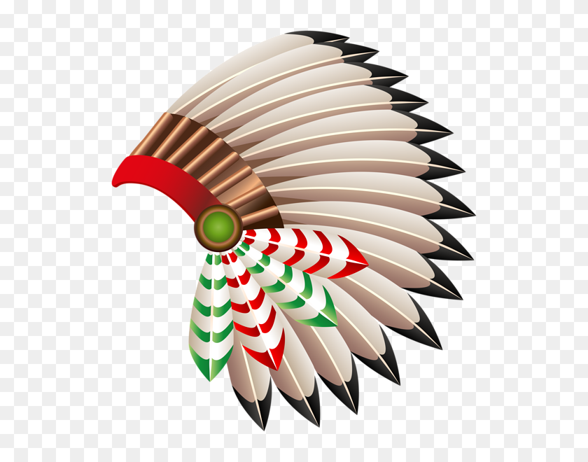 546x600 Native American Chief Hat Transparent Png Clip Art Image - Native American PNG