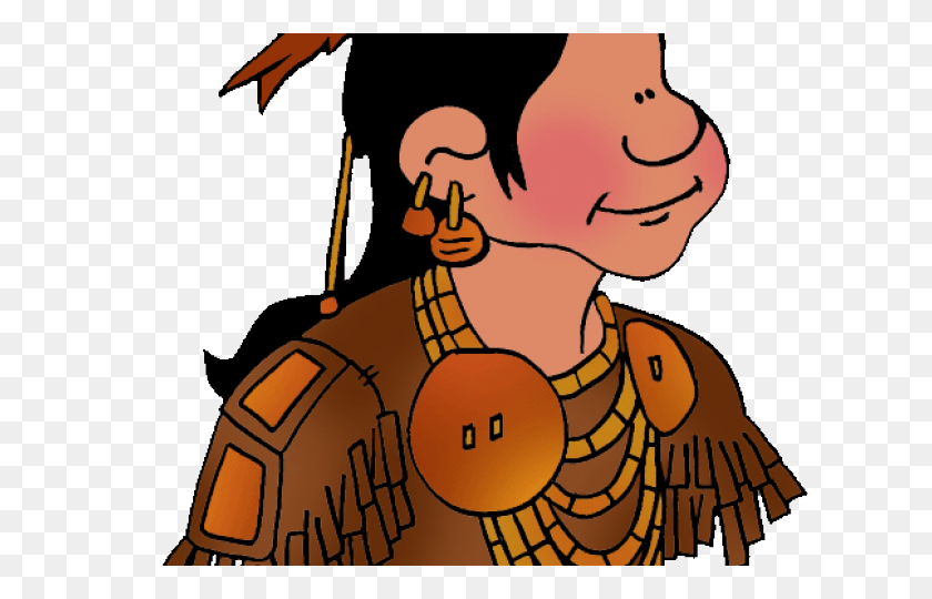 640x480 Индейский Клипарт Мальчик-Абориген - Индейский Вождь Клипарт