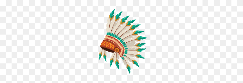 190x228 Indio Nativo Americano Jefe Tocado De Plumas - Tocado Indio Png