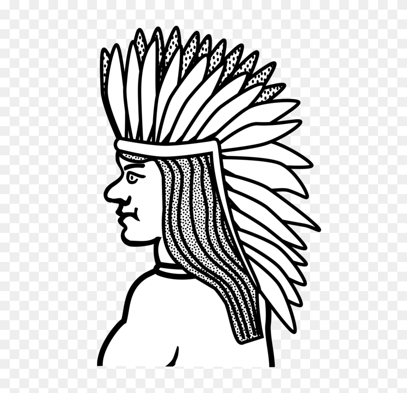 532x750 Native Americans In The United States Line Art Drawing Indigenous - Native American Clipart