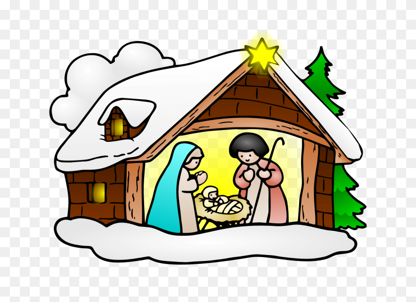 1969x1392 Nativity Background Cliparts - Manger PNG