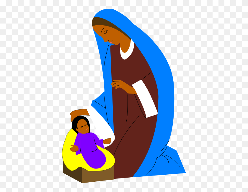 420x593 Nativity Clip Art - Nativity Scene Clipart