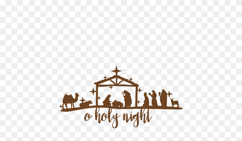 433x432 Nativity Scrapbook Cute Clipart For Silhouette - O Holy Night Clipart