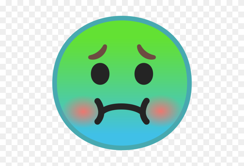 512x512 Nauseated Face Emoji - Puke Emoji PNG