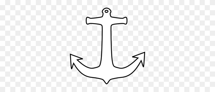 294x300 Nautical Anchor With Rope Clipart - Rope Clipart