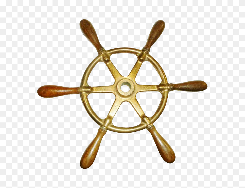 585x585 Nautical Antique Bronze Ships Wheel Spotlight On Heirlooms - Ship Wheel PNG