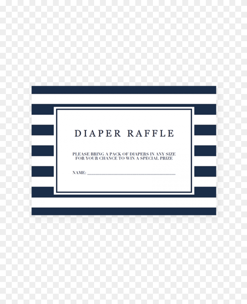 819x1024 Nautical Baby Shower Diaper Raffle Ticket Template Instant - Raffle Ticket PNG