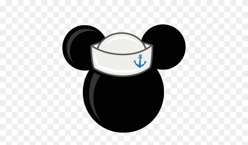 432x432 Nautical Mickey Mouse Clipart - Minnie Mouse Head Clipart Black And White