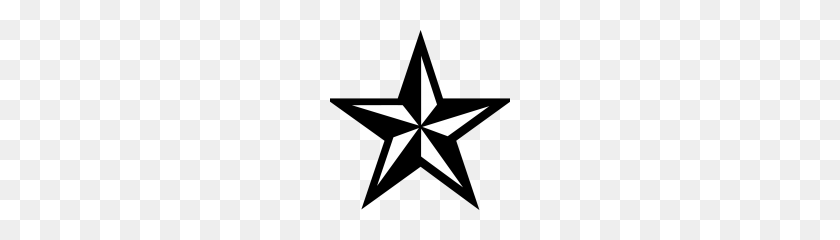 180x180 Nautical Star Tattoos Png - Star Tattoo PNG